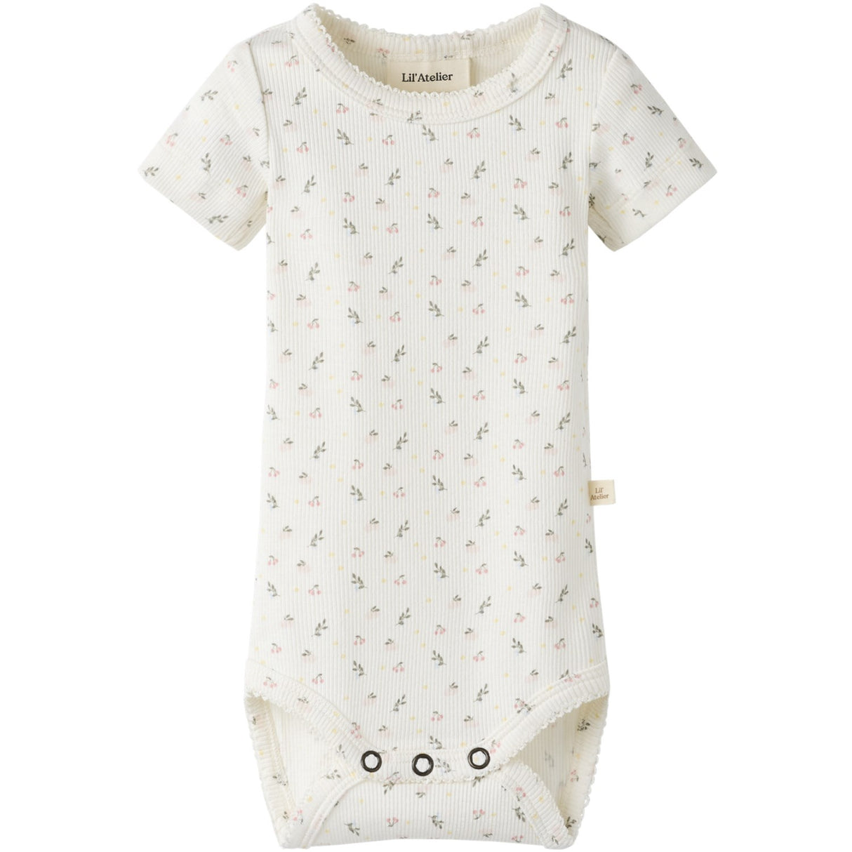 Lil'Atelier Coconut Milk Small Flower Nbfgago Ss Slim Body Lil Noos