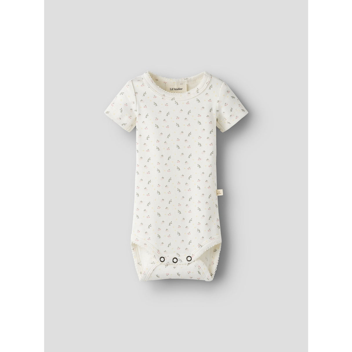 Lil'Atelier Coconut Milk Small Flower Nbfgago Ss Slim Body Lil Noos