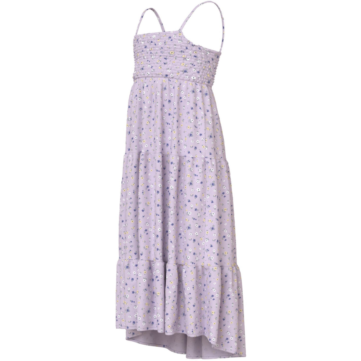 Name It Lavender Fog Small Floral Nkfvinaya Strap Maxi Dress