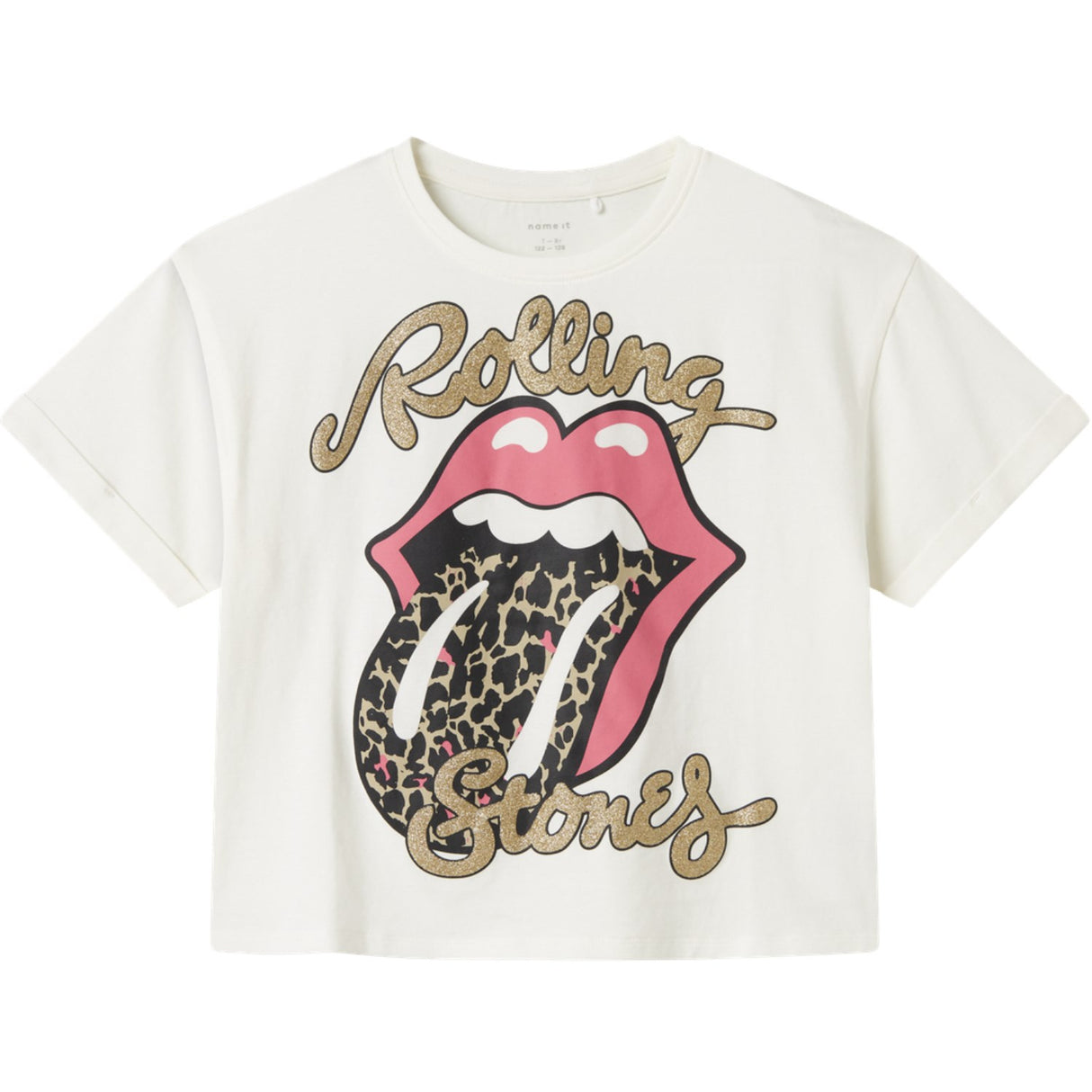 Name It Cloud Dancer Nkffarda Rollingstones Ss Nreg Top Unv