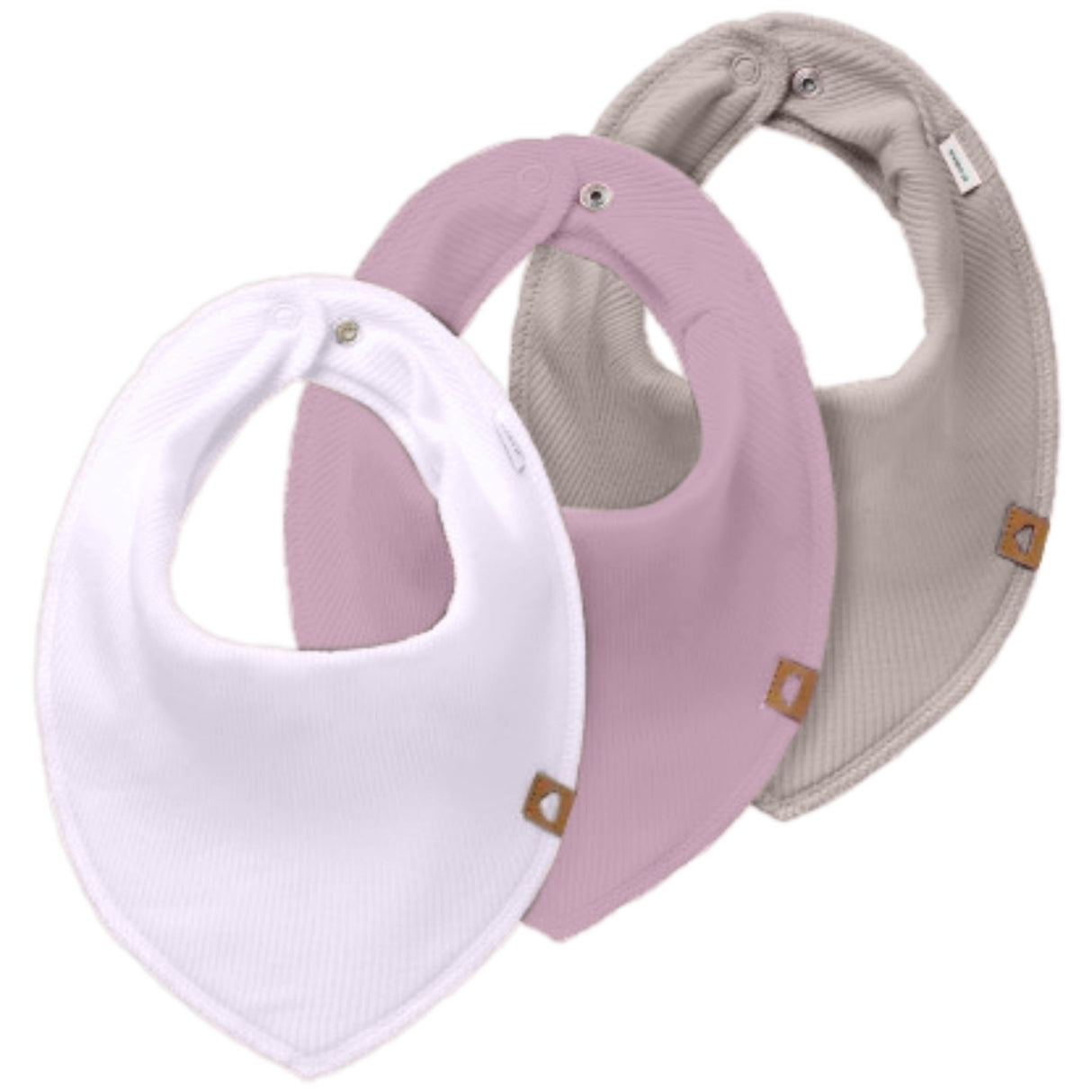 Name It Lavender Fog Nbfyvette 3P Rib Scarf Bib