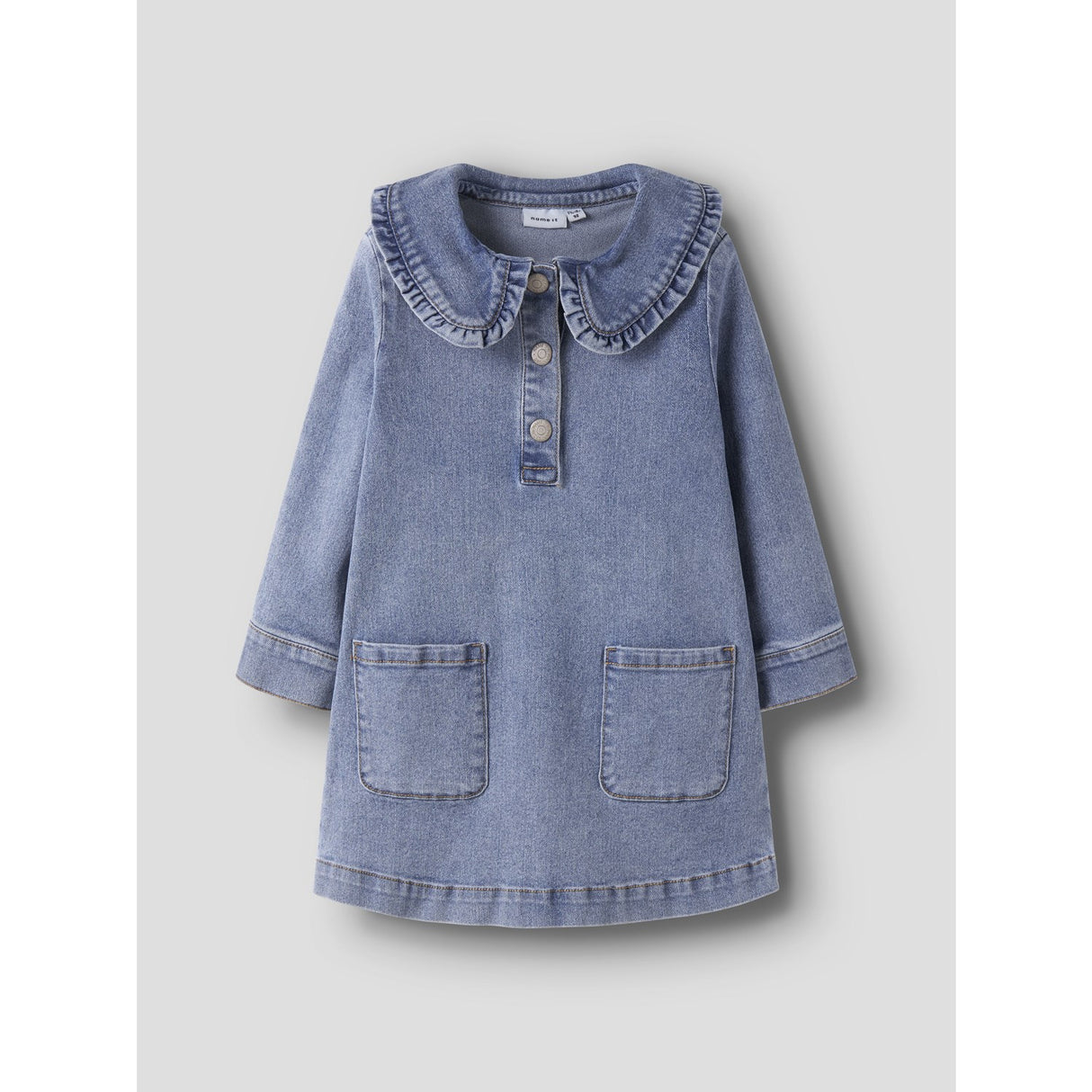Name It Medium Blue Denim Nmfgia Dnm Ls Dress 2221-Iz D