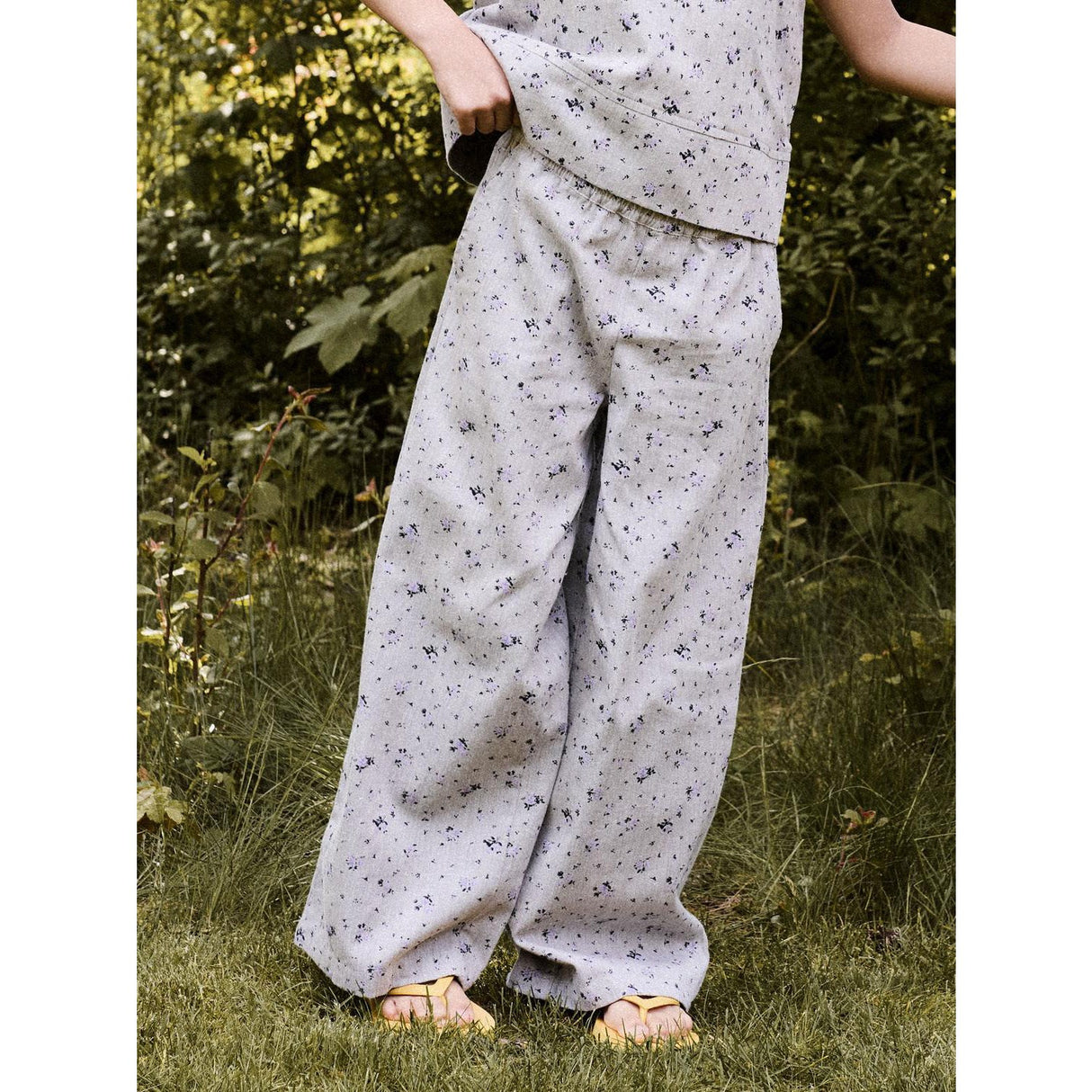 Name It Lavender Gray Nkfdrita Wide Pants