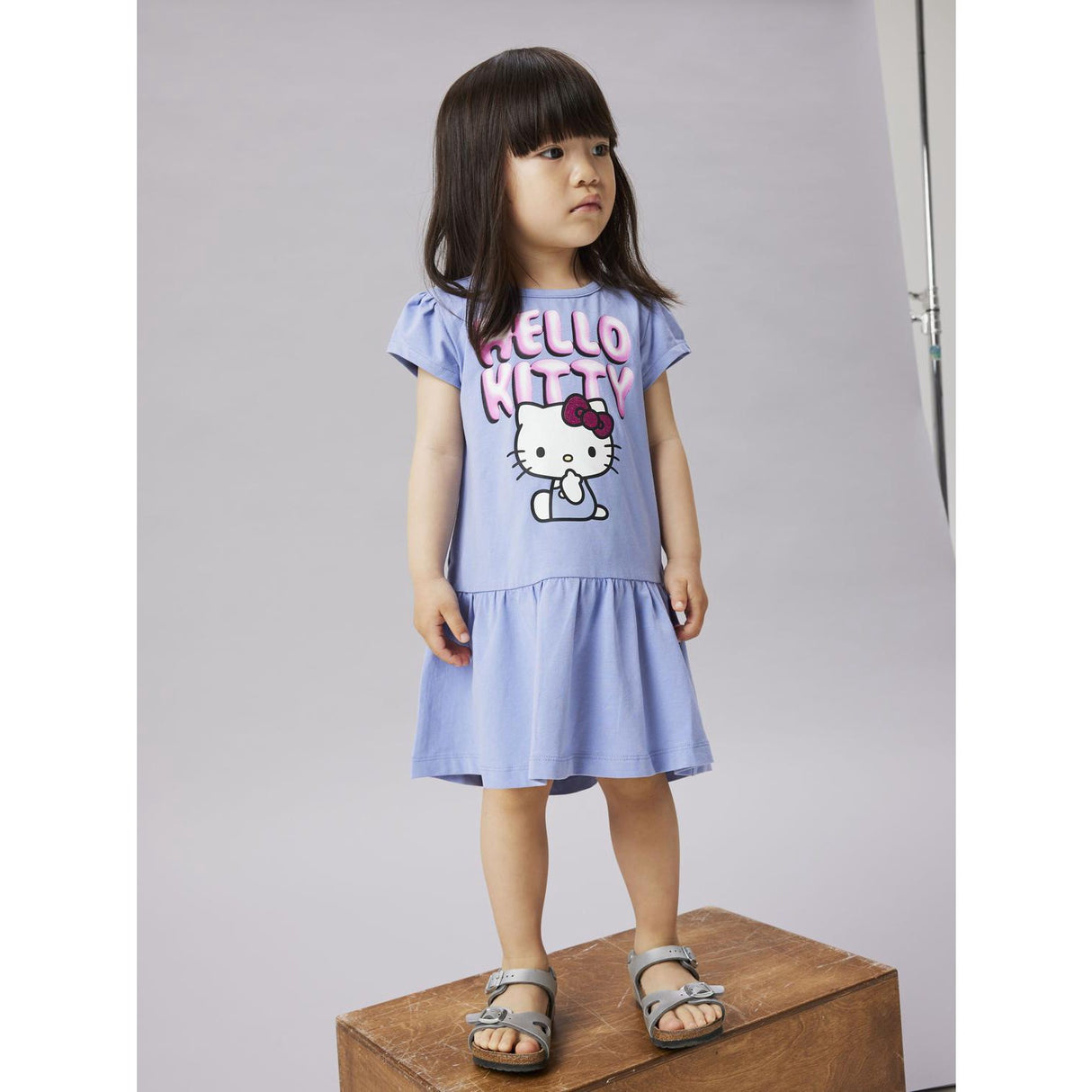 Name It Purple Impression Nmffidi Hellok Ss Dress Sky