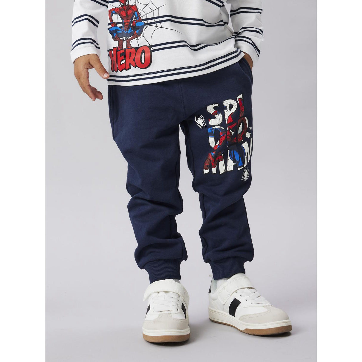 Name It Navy Blazer Nmmfloyd Spider Nreg Swe Pants Bru Mar