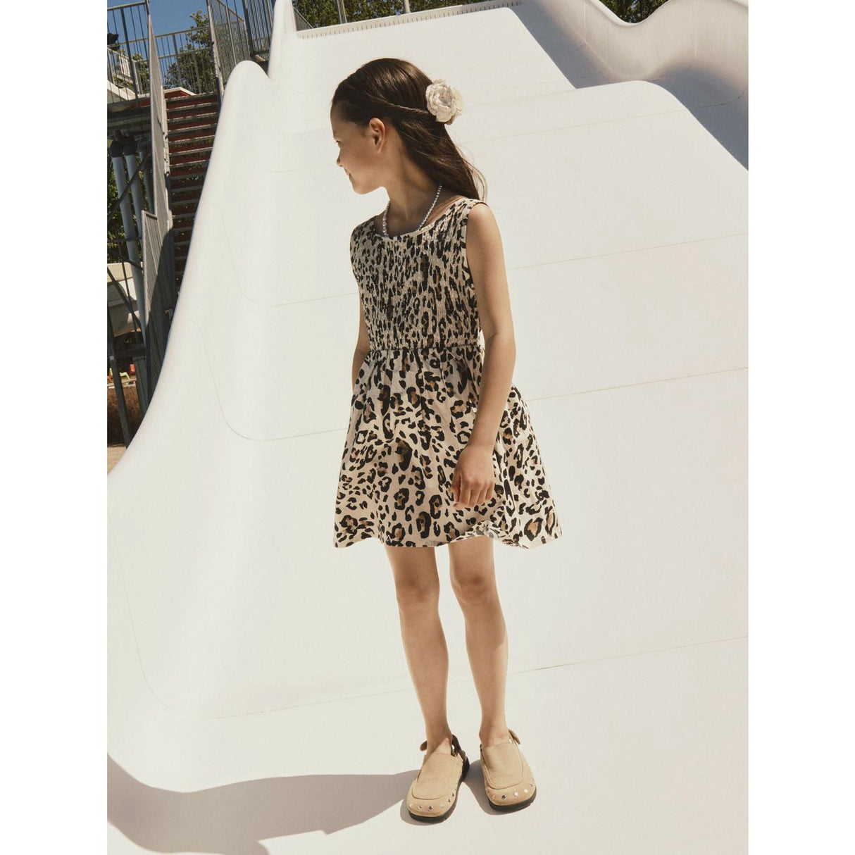 Name It Peyote Nkfflaring Sl Dress