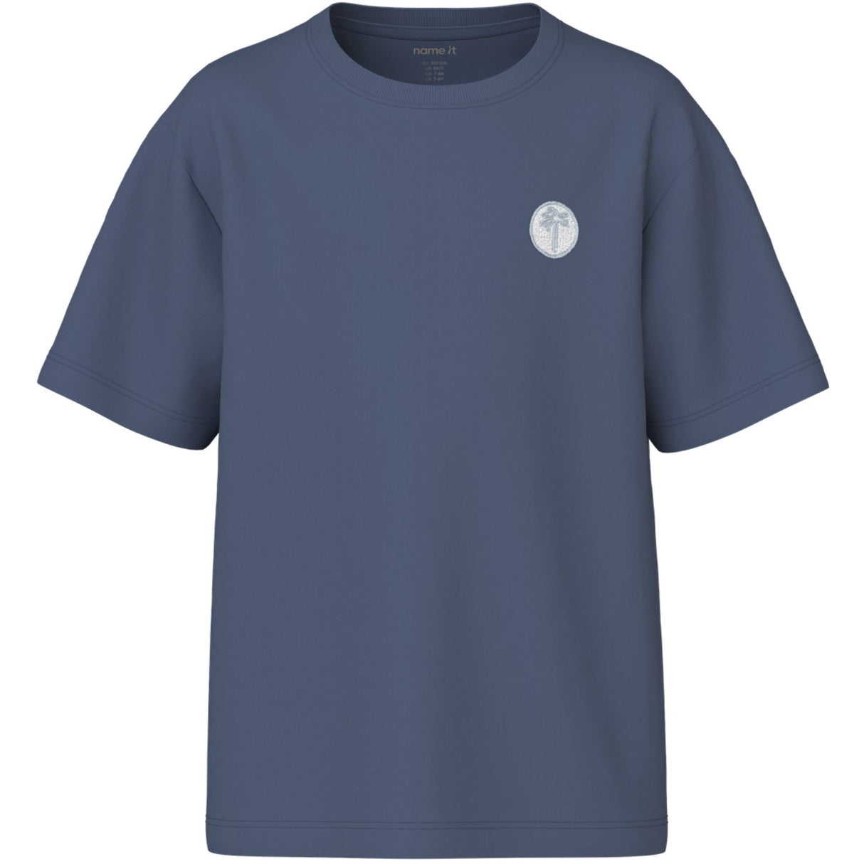 Name It Vintage Indigo Palm Embroidery Nkmvimpel Ss Nreg Top