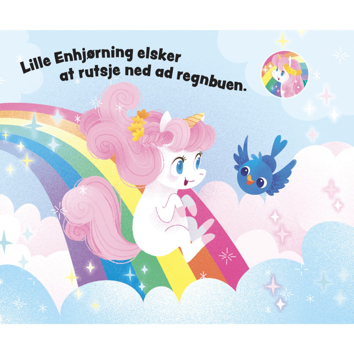 Forlaget Tukan Papbog With Håndtag: Lille Søde Enhjørning