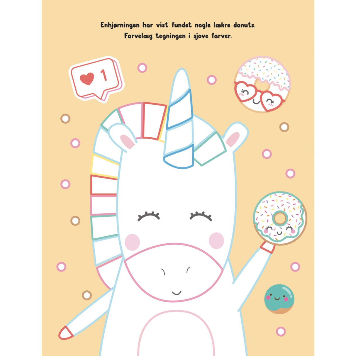 Forlaget Tukan Coloring Book With Juveler: Enhjørninger