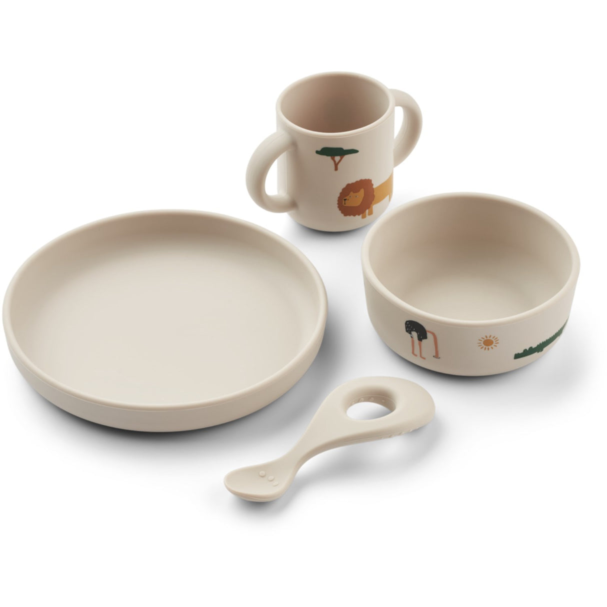 LIEWOOD Safari Sandy Mix Vivi Printed Tableware Set