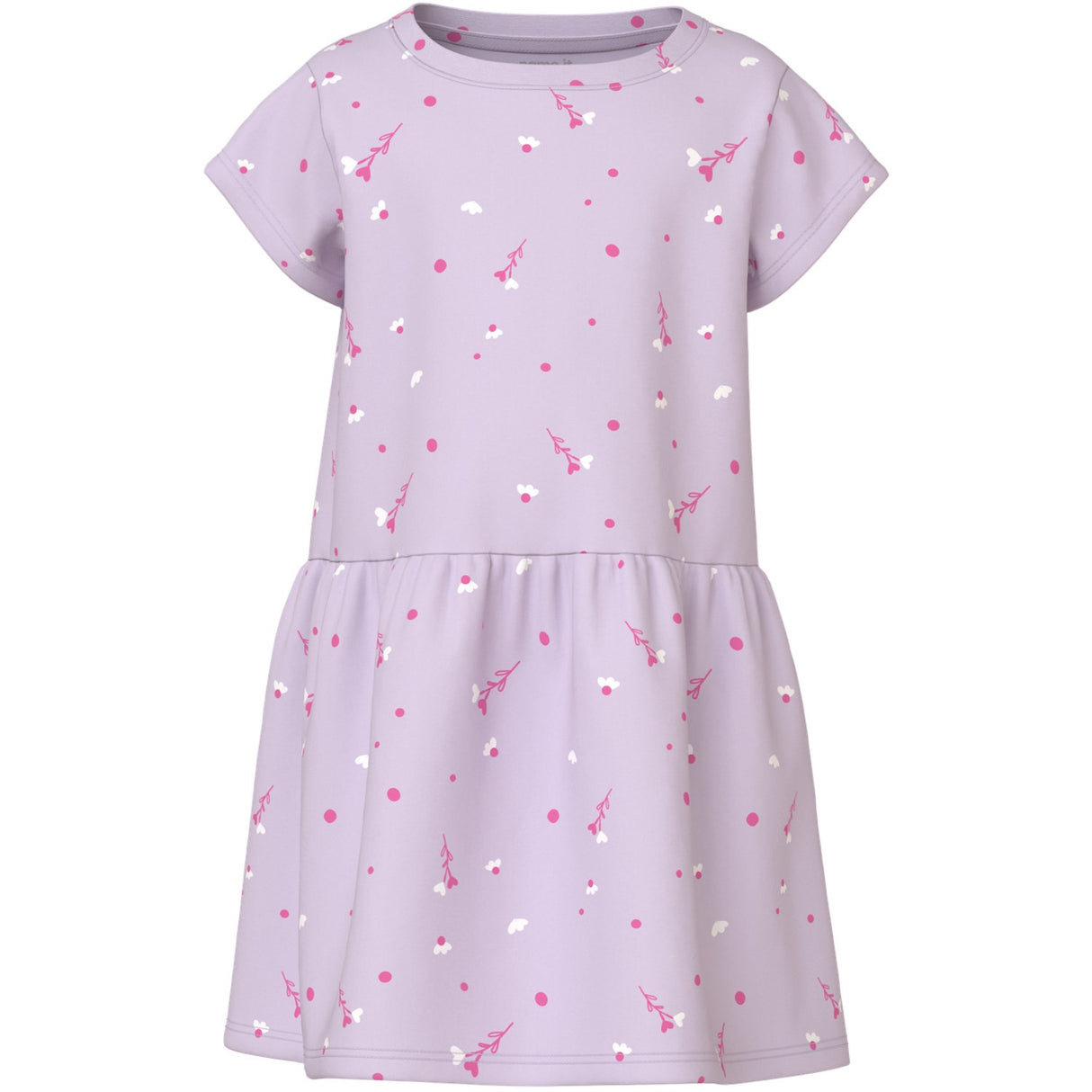 Name It Lavender Fog White Florals Nmfvilinse Capsl Dress