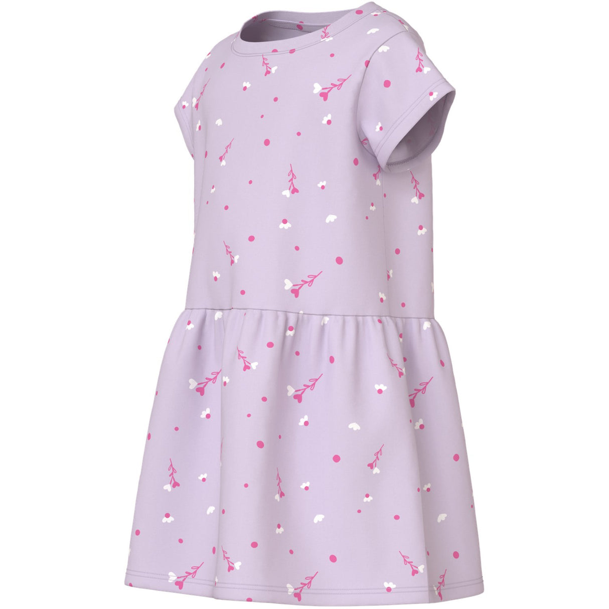 Name It Lavender Fog White Florals Nmfvilinse Capsl Dress