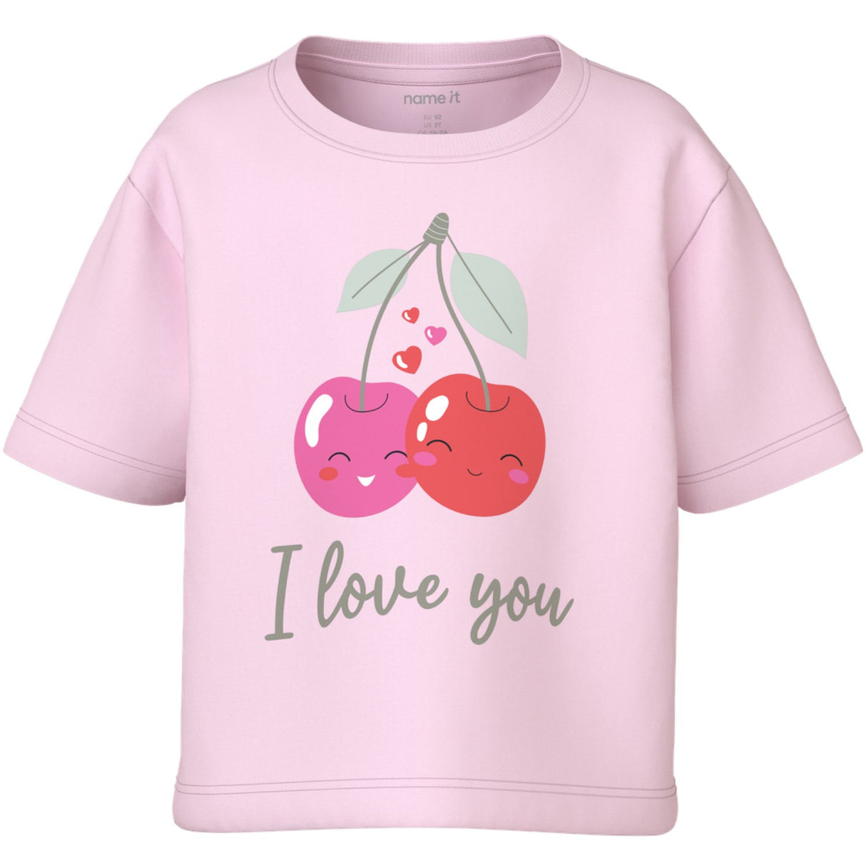 Name It Cradle Pink Cherry Love Nmfvilinse Ss Nreg Short Top