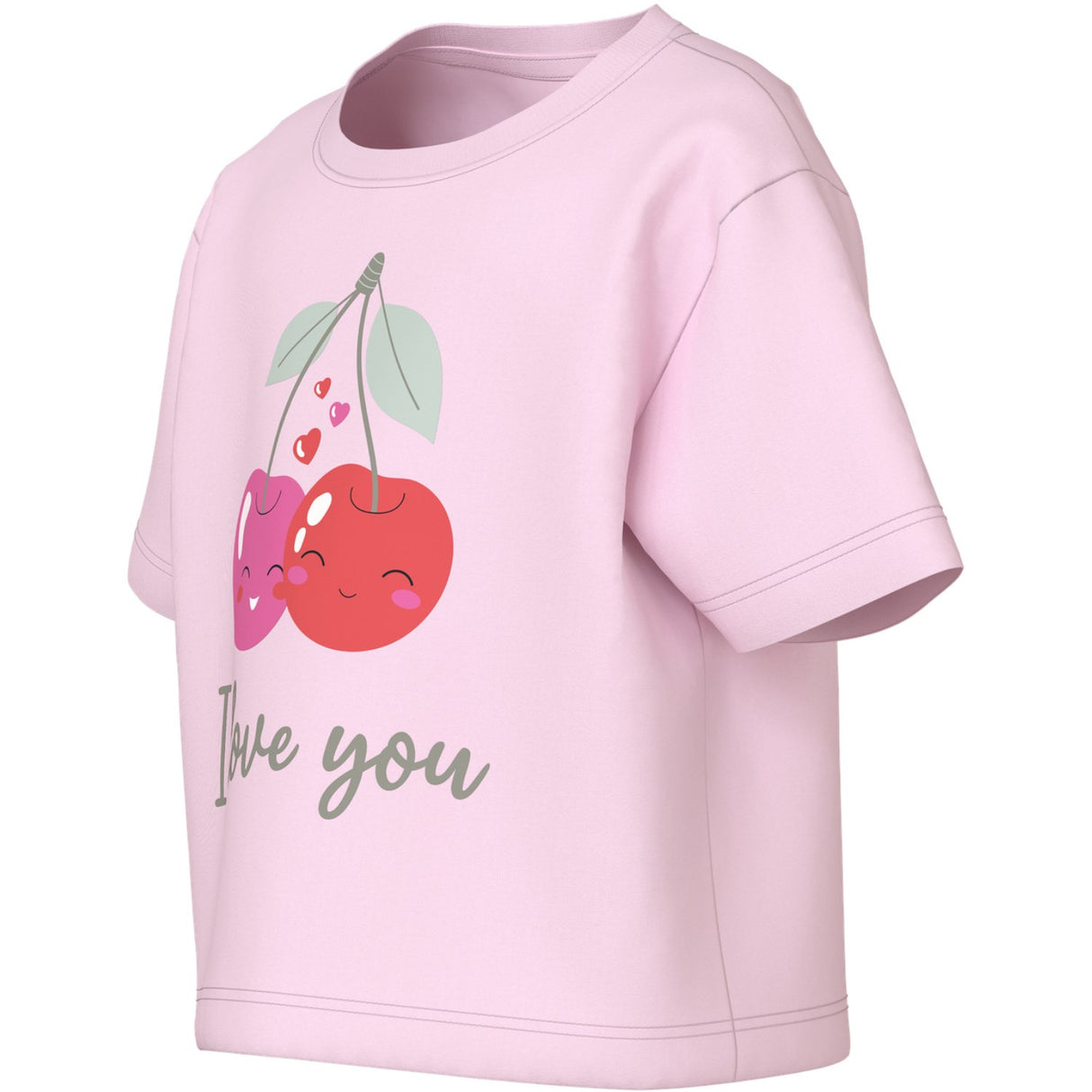 Name It Cradle Pink Cherry Love Nmfvilinse Ss Nreg Short Top