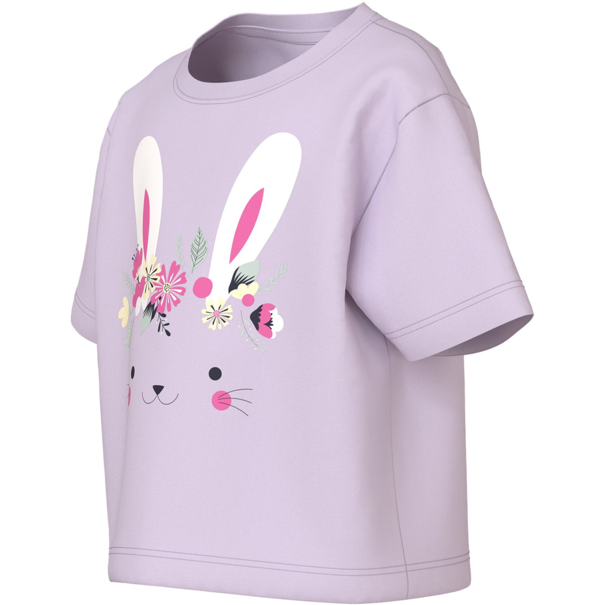 Name It Lavender Fog Bunny Nmfvilinse Ss Nreg Short Top