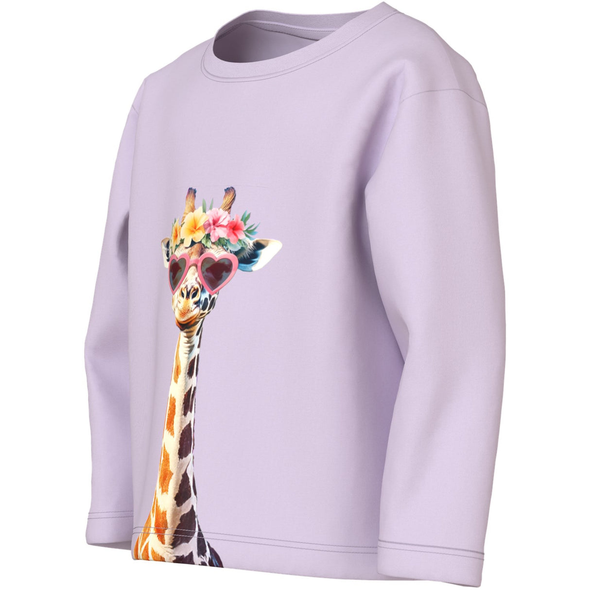 Name It Lavender Fog Giraffe Sunglasses Nmfvotea Ls Nreg Top