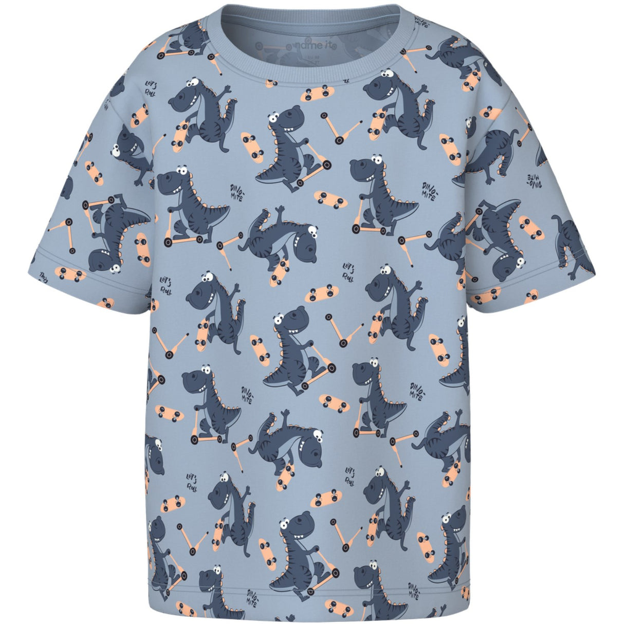 Name It Blue Fog Dino Skater Nmmvalther Ss Nreg Top