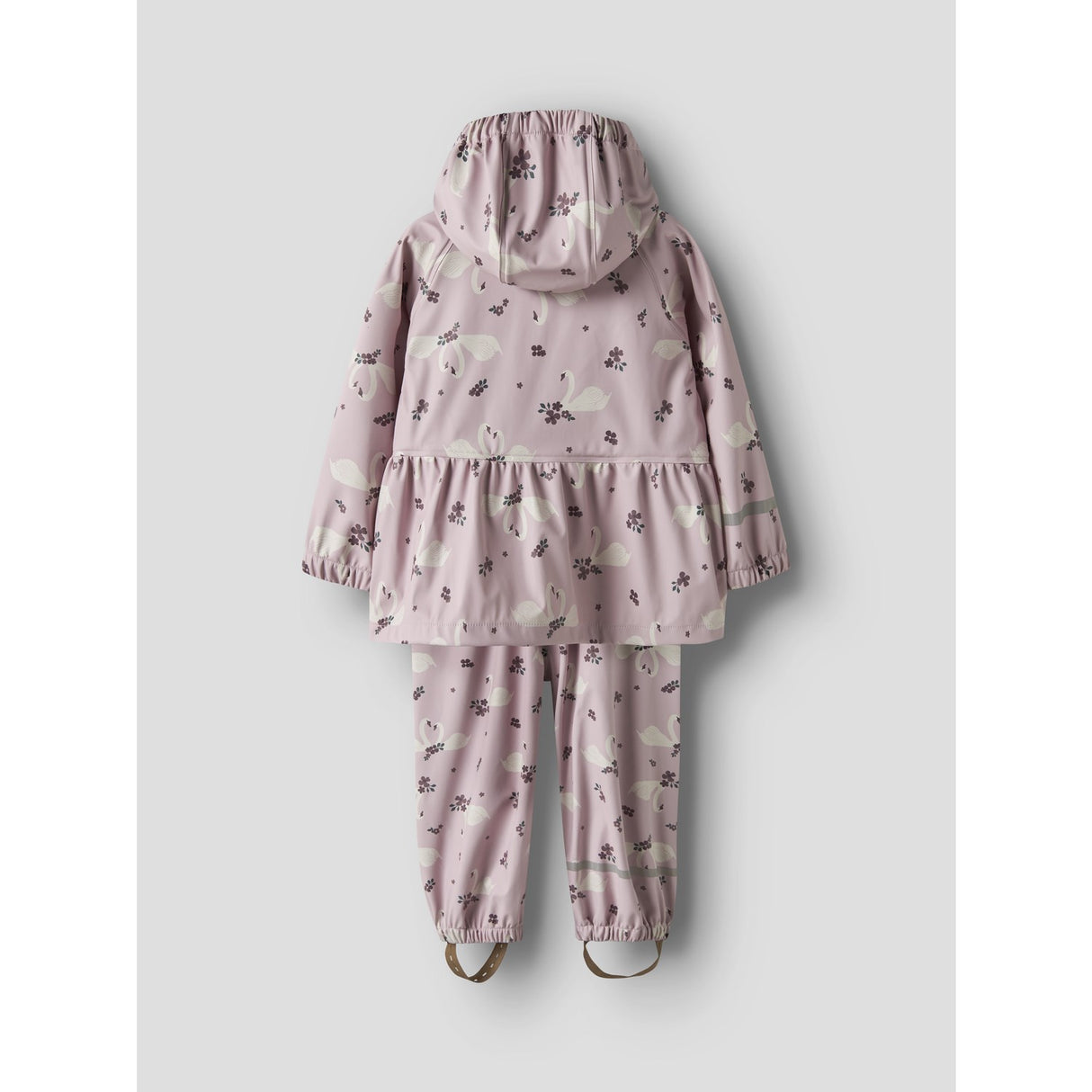 Name It Keepsake Lilac Swan Nmfdry10 Rain Set Aop Fo
