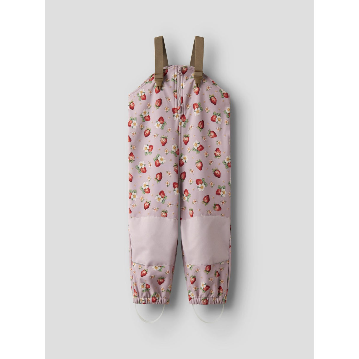 Name It Keepsake Lilac Strawberry Nmfalfa08 Softshell Bib Pants Aop Fo