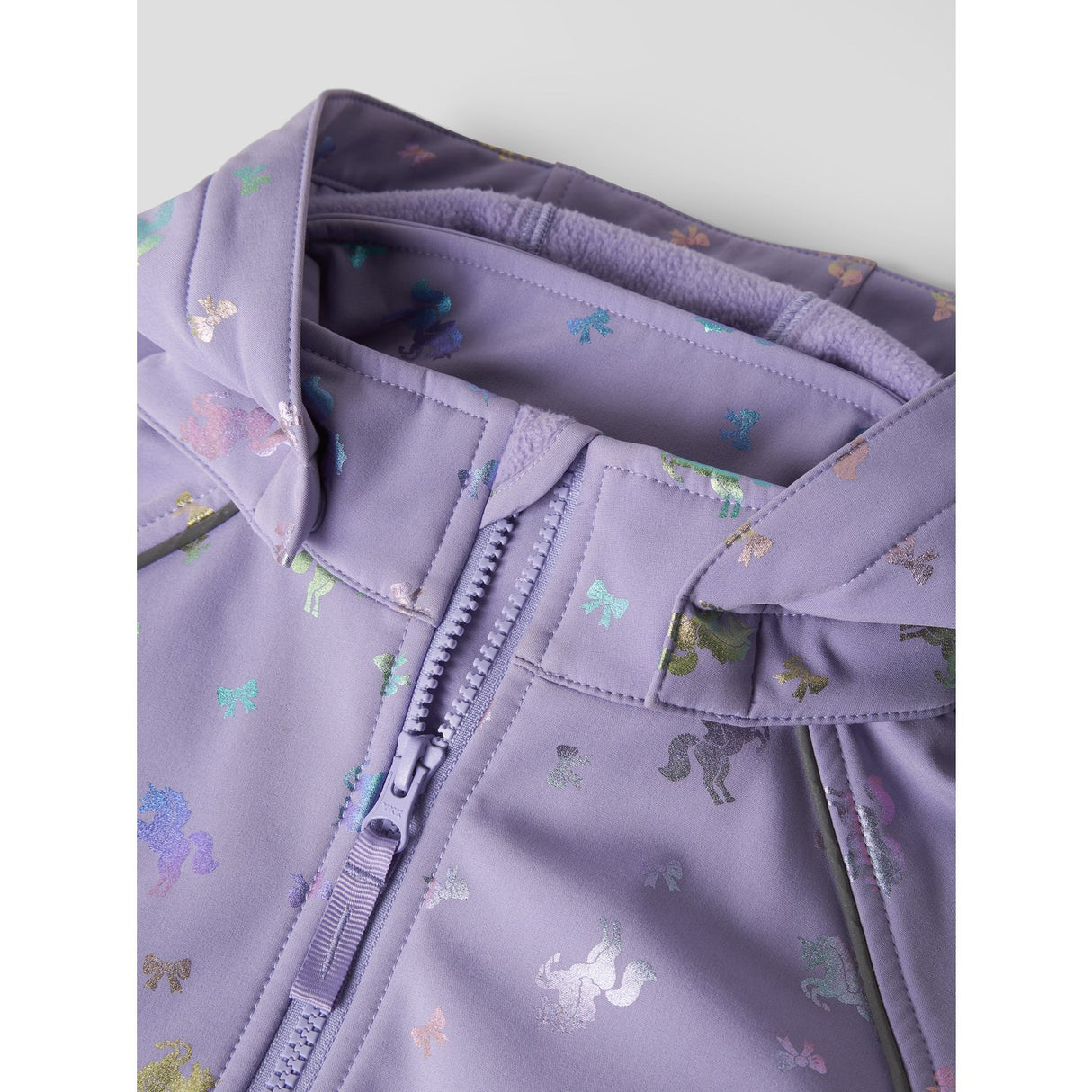Name It Sunlit Allium Bow Nmfalfa08 Softshell Jacket Foil Aop Fo