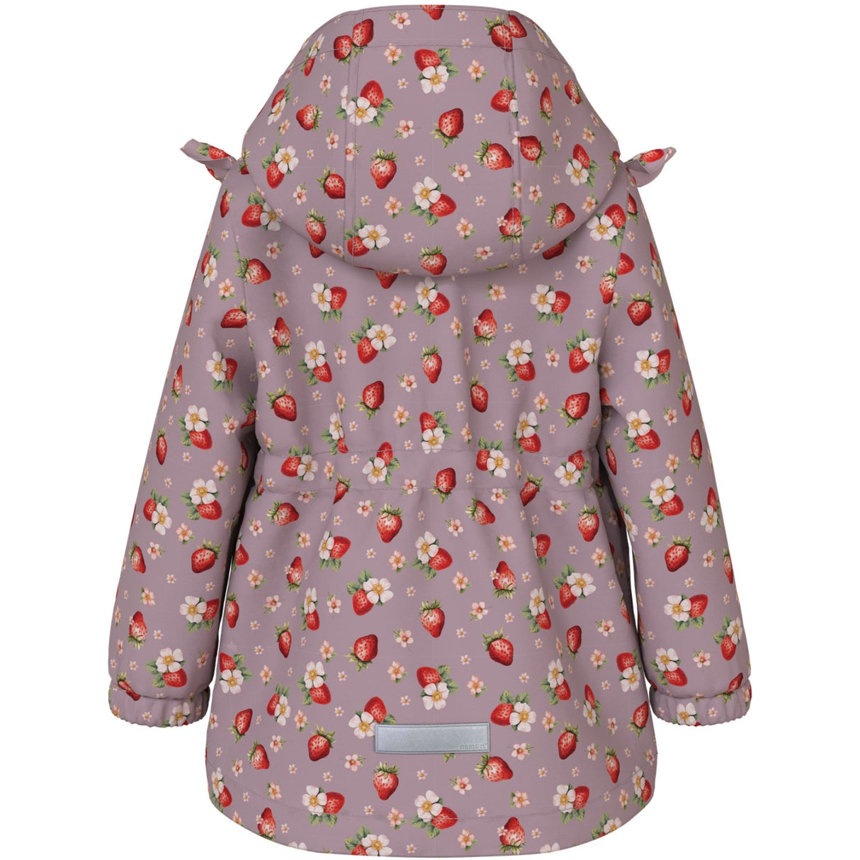 Name It Keepsake Lilac 1 Strawberry Nmfmaxi Jacket Li Frill Aop