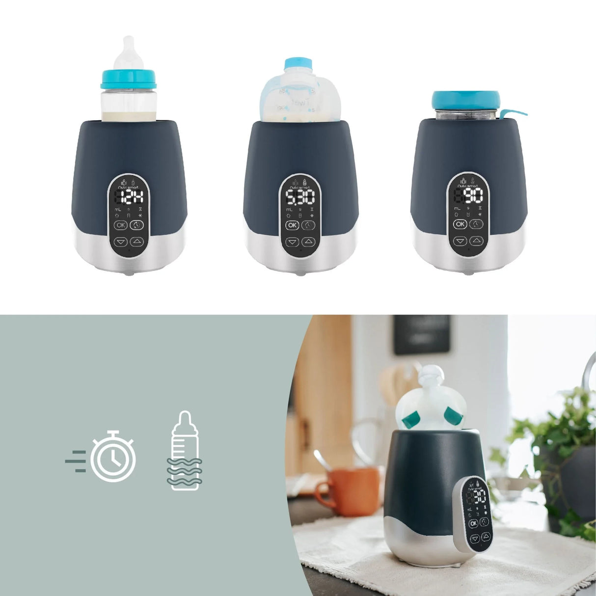 Babymoov Blue Nutrismart Bottle Warmer