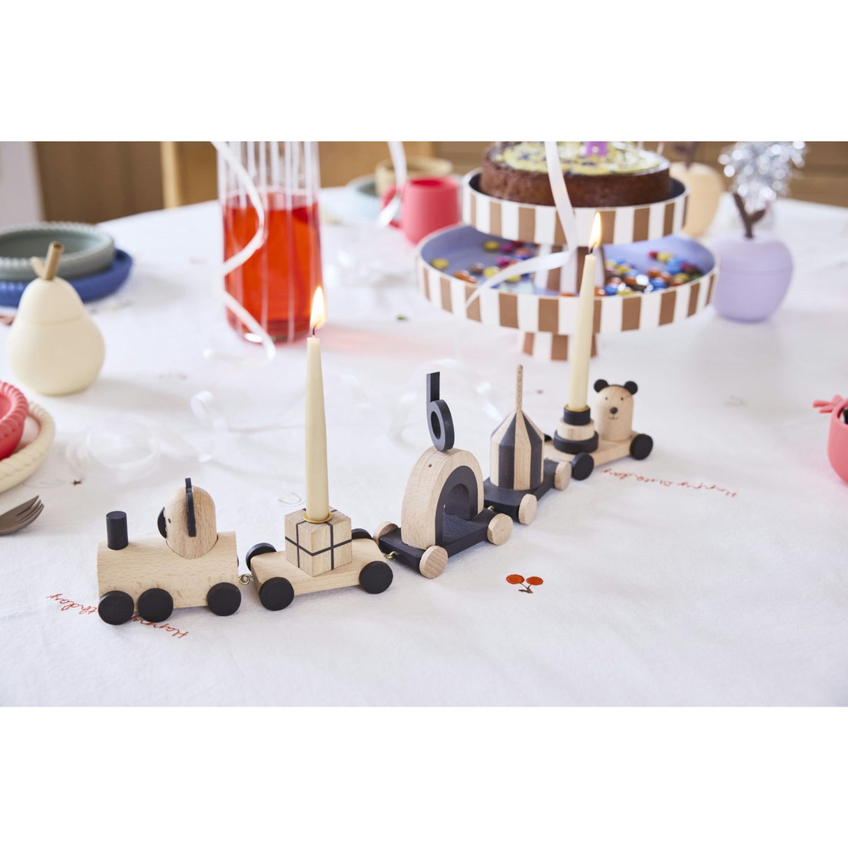 OYOY Offwhite Birthday Tablecloth