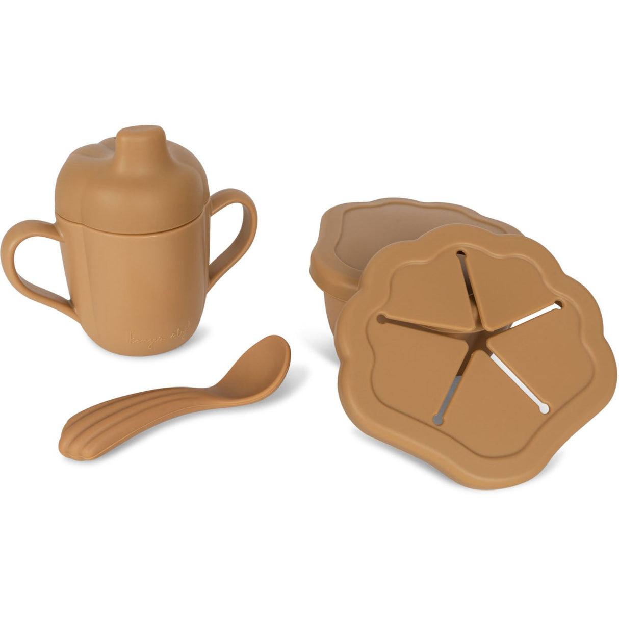 Konges Sløjd Terra Cotta Silicone Clam Set