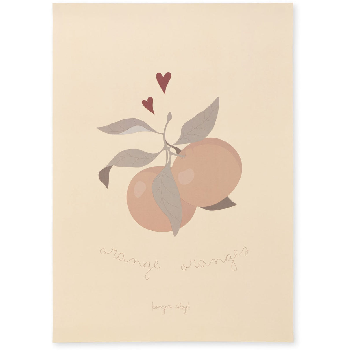 Konges Sløjd Orange Orange Poster