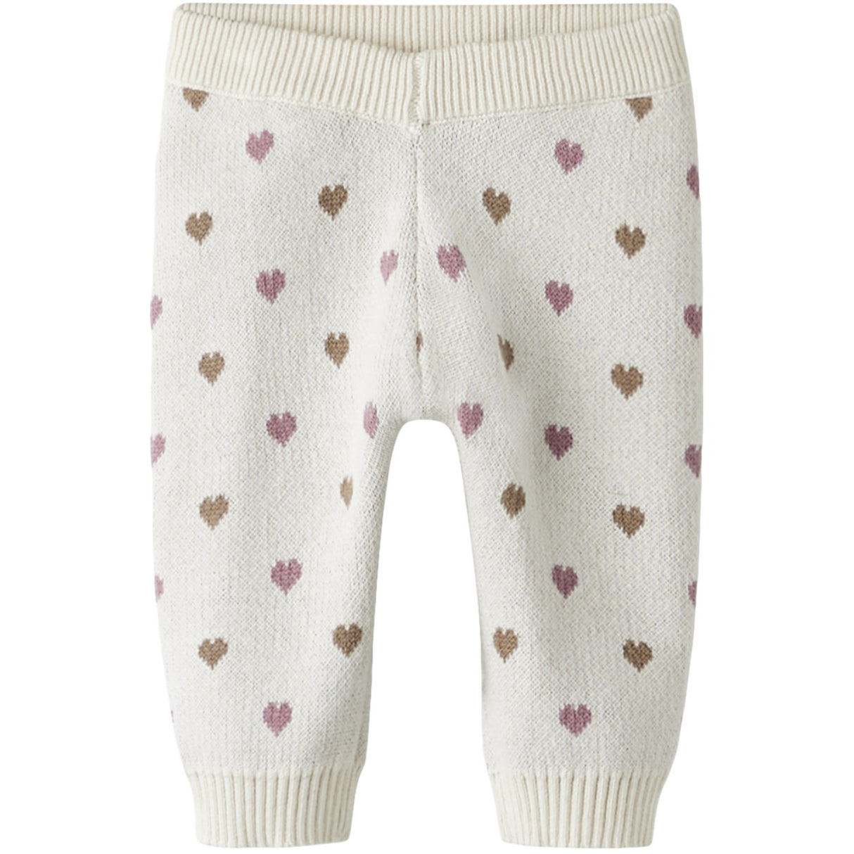 Lil'Atelier Turtledove Sepia Tint Nbfsaran Knit Pants Heart Lil