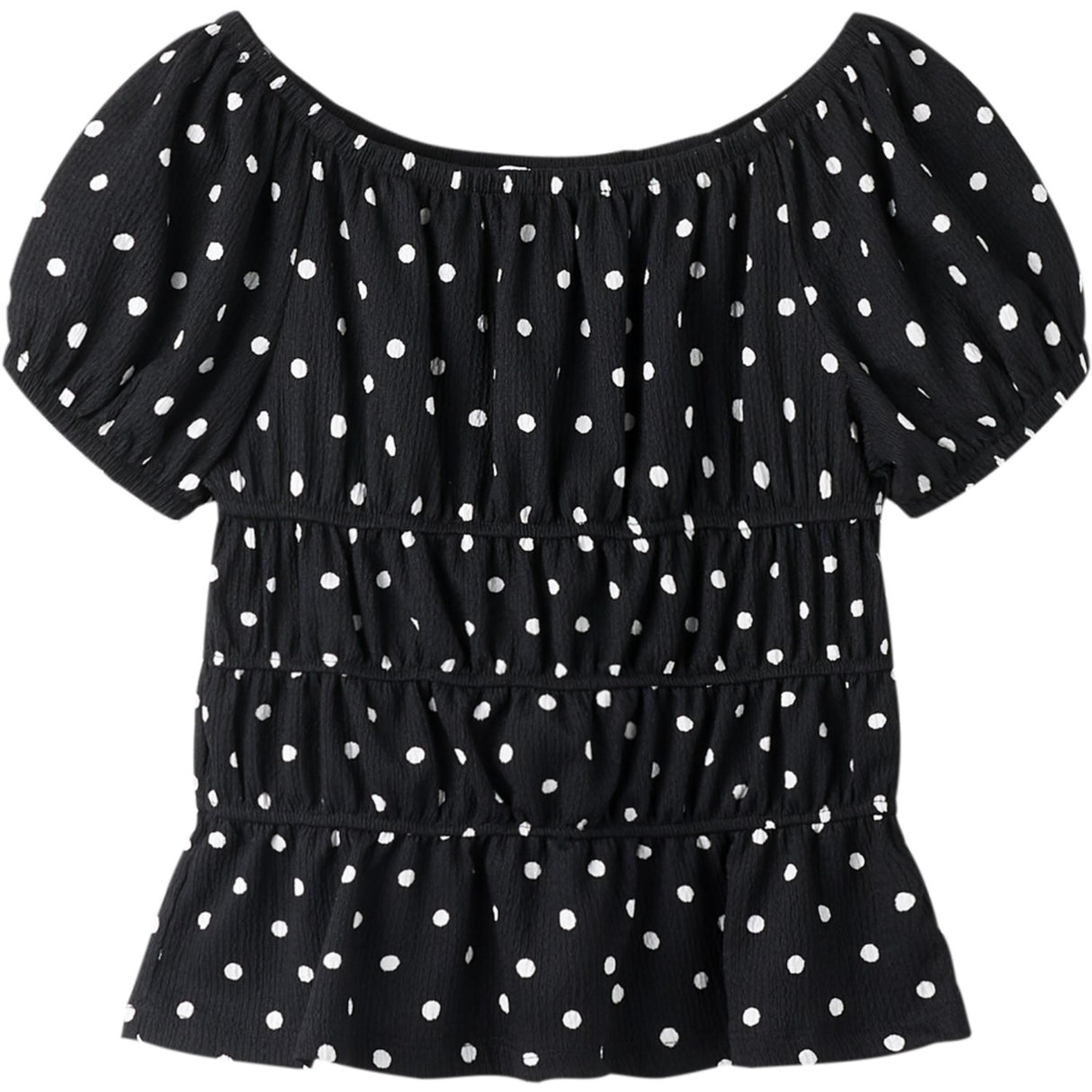 Name It Black Nkfrachel Ss Top