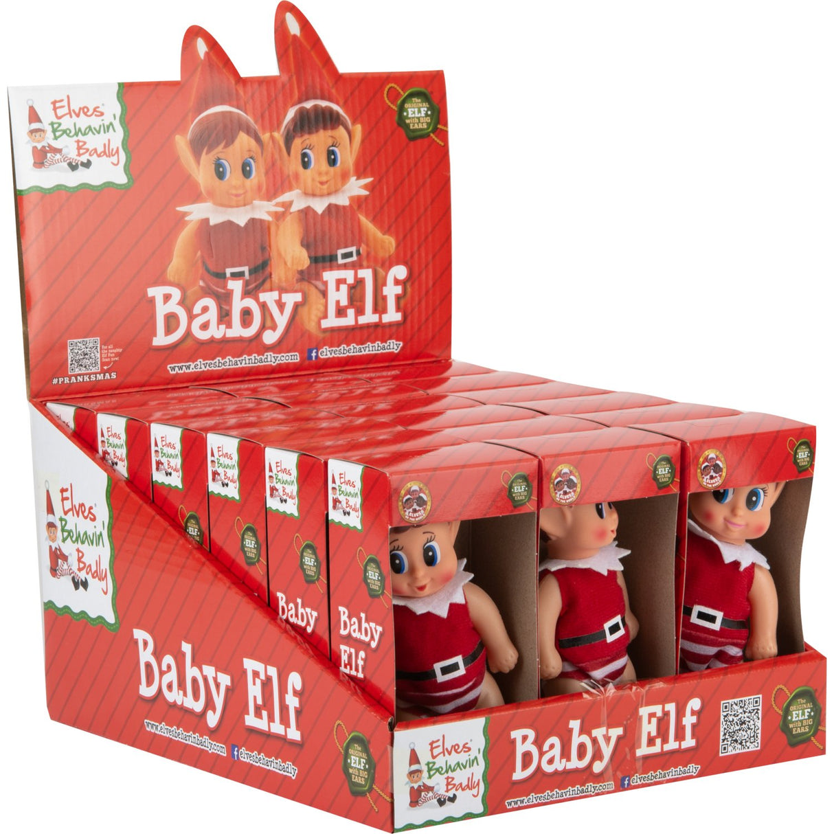 Elves Behavin' Badley Baby Elf Doll Xcm 2 Asst. CDU