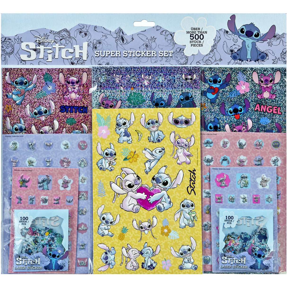 Undercover Disney Stitch Mega Set Klistermærker