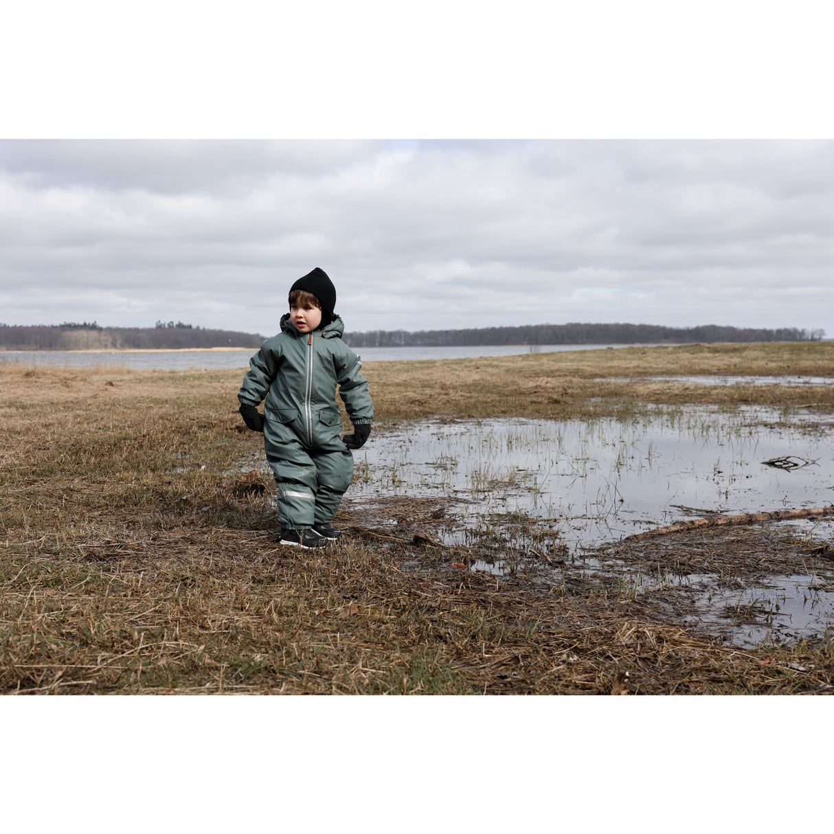 Mikk-Line Balsam Green PU Snow Suit