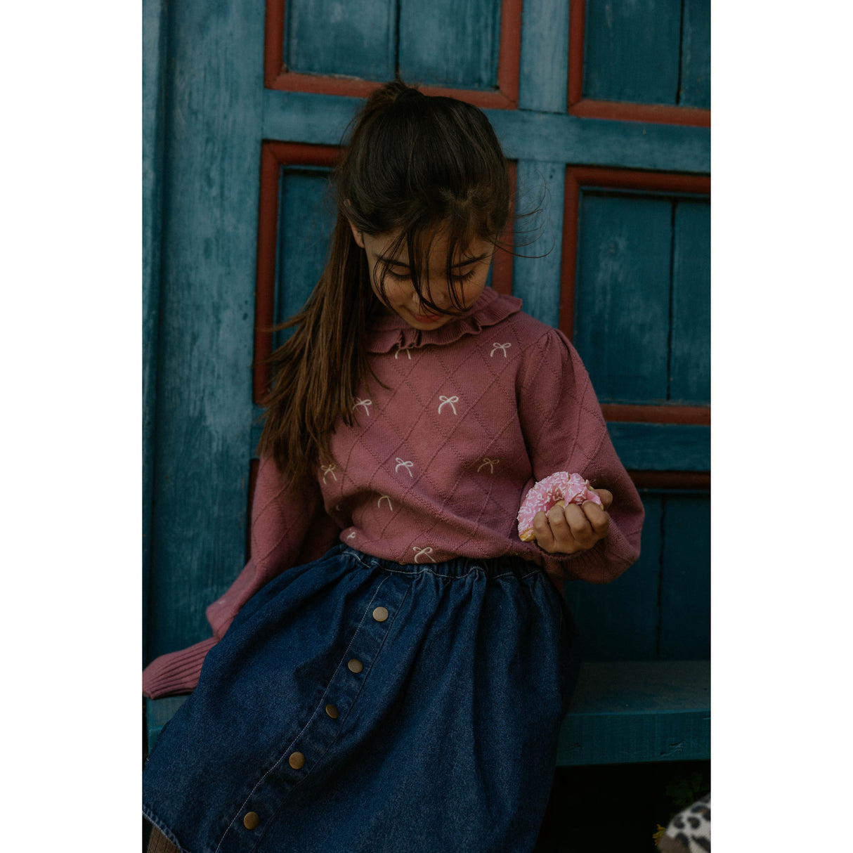 Fliink Ash Rose Alon Bow Blouse