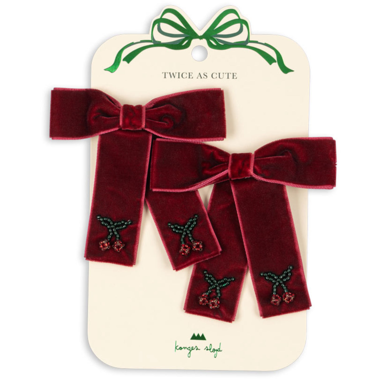 Konges Sløjd Rio Red 2 Pack Juliette Bow Hair Clip