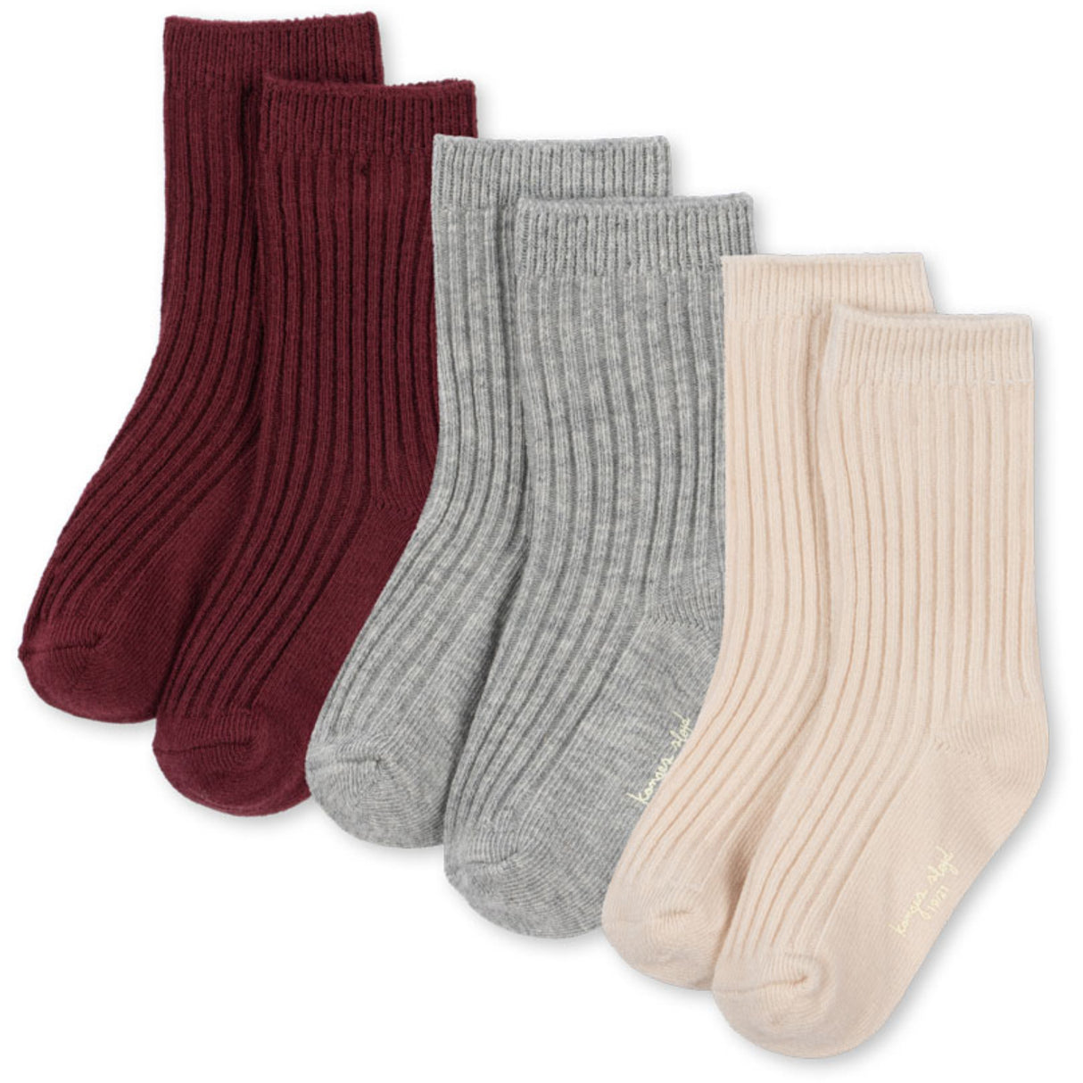 Konges Sløjd Mix Pack 3 Pack Rib Socks
