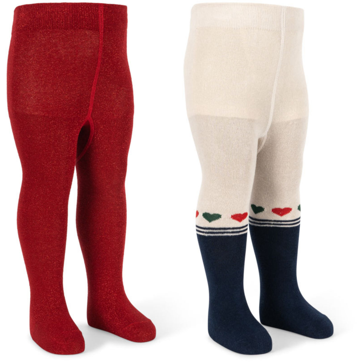 Konges Sløjd Heart Mix 2 Pack Lurex Tights