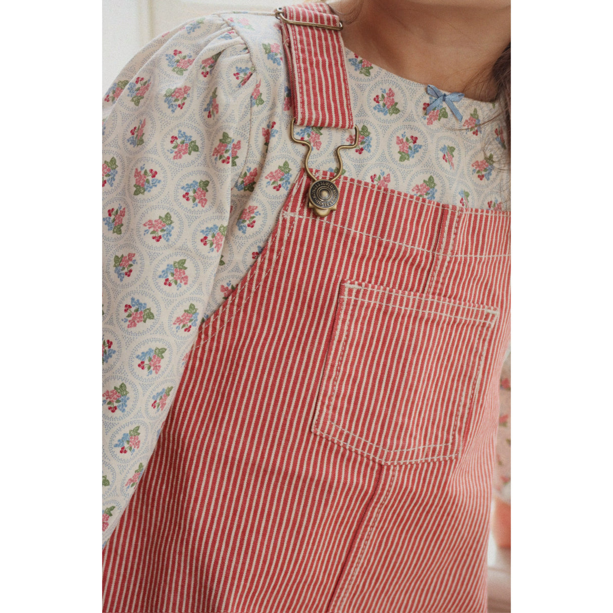 Konges Sløjd Milk Rouge Stripe Luc Spencer Dress Gots