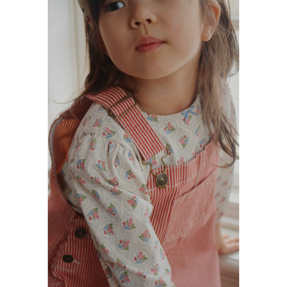 Konges Sløjd Milk Rouge Stripe Luc Spencer Dress Gots