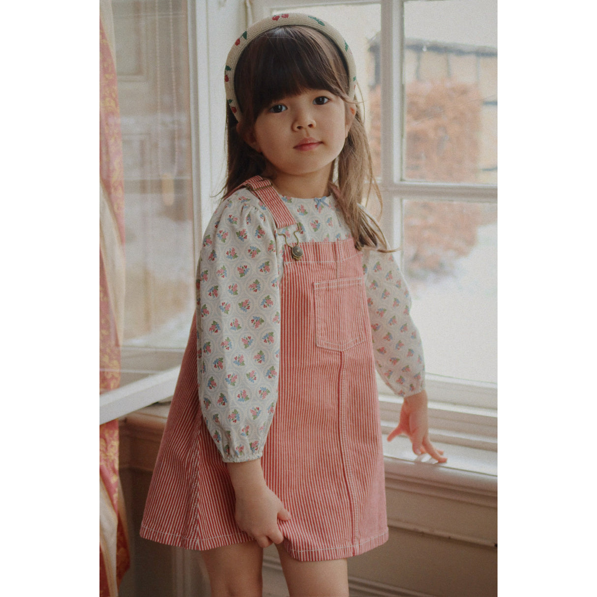 Konges Sløjd Milk Rouge Stripe Luc Spencer Dress Gots