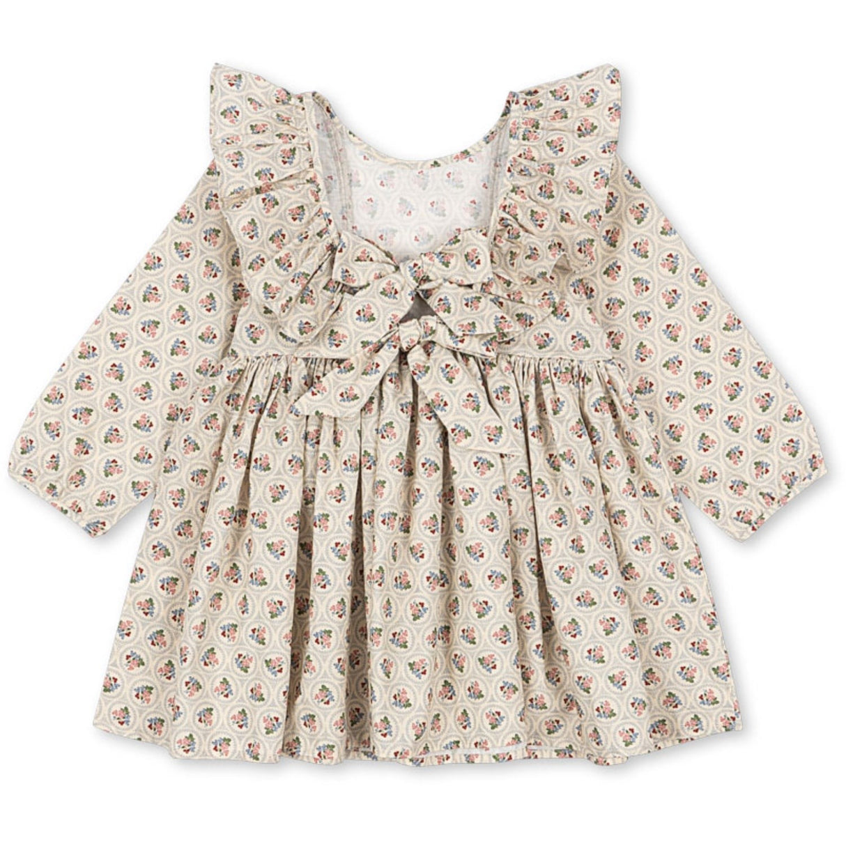Konges Sløjd Verona Blues Cianna Ls Bow Dress Gots