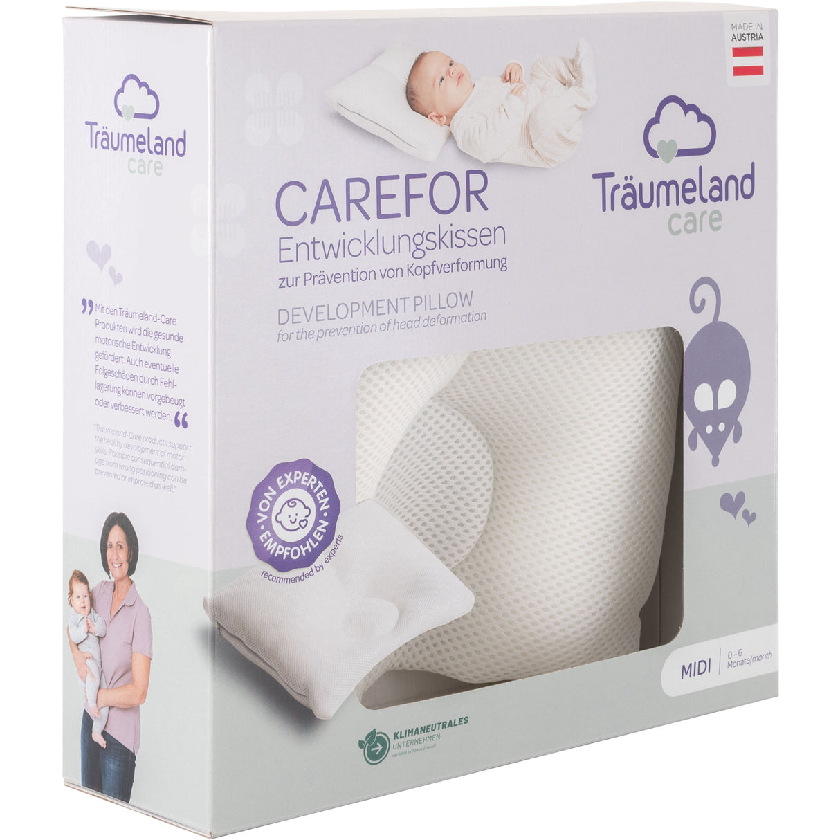 Träumeland White Pillow Carefor Midi (From 2 To 8 Months)