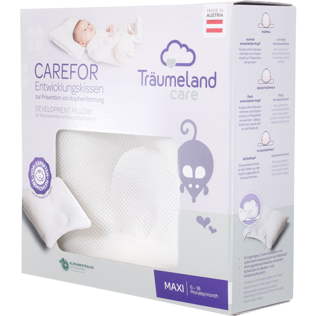 Träumeland White Pillow Carefor Maxi (From 6 To 18 Months)
