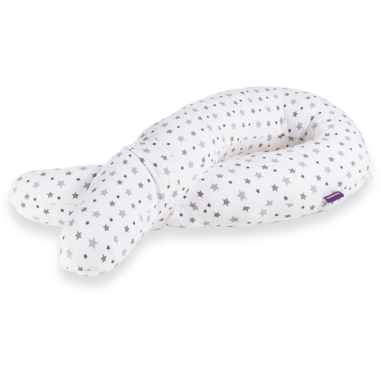 Träumeland White/Grey Cuddly Nest Grey Stars