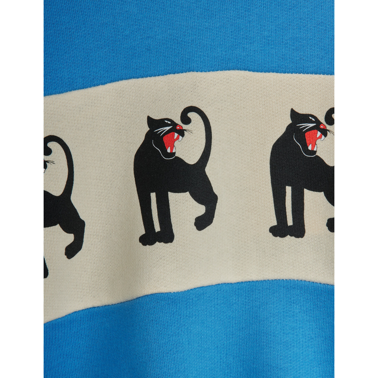 Mini Rodini Blue Panther Panel Sweatshirt