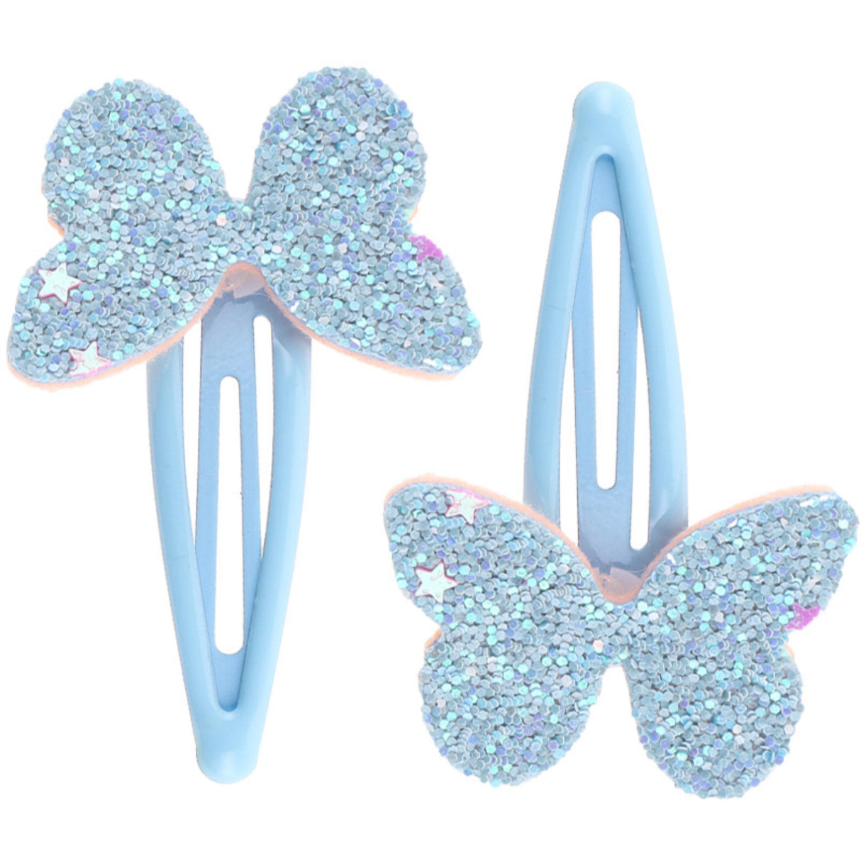 Bow's by Stær Light Blue Snap Hair Clip - Butterfly (2 Pack)
