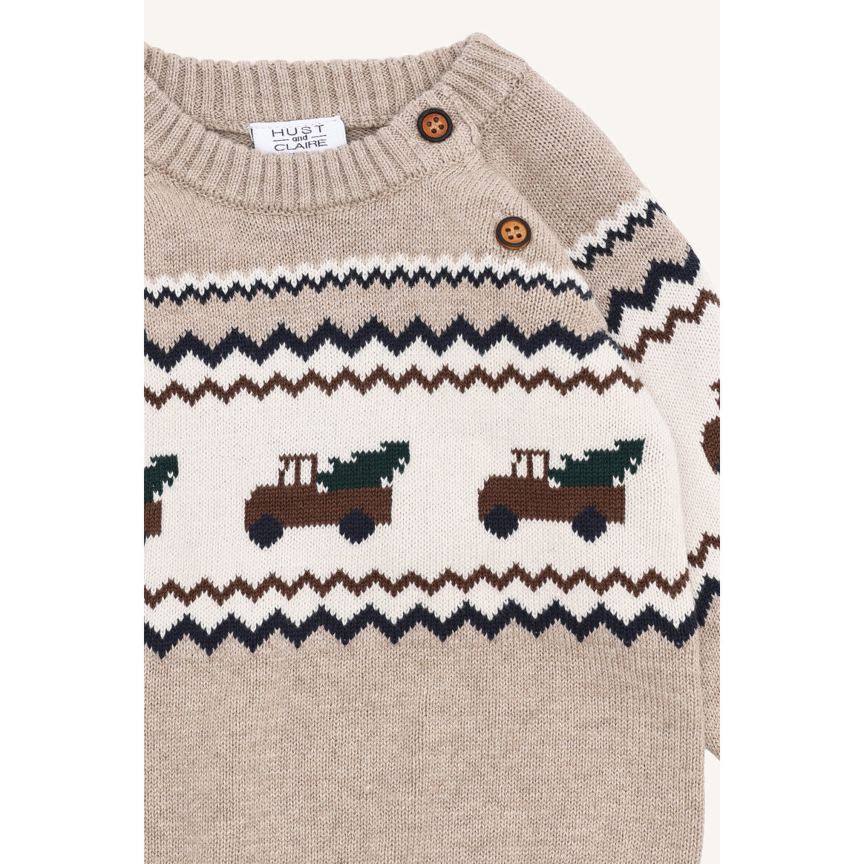 Hust & Claire Beige Melange Perry Truck