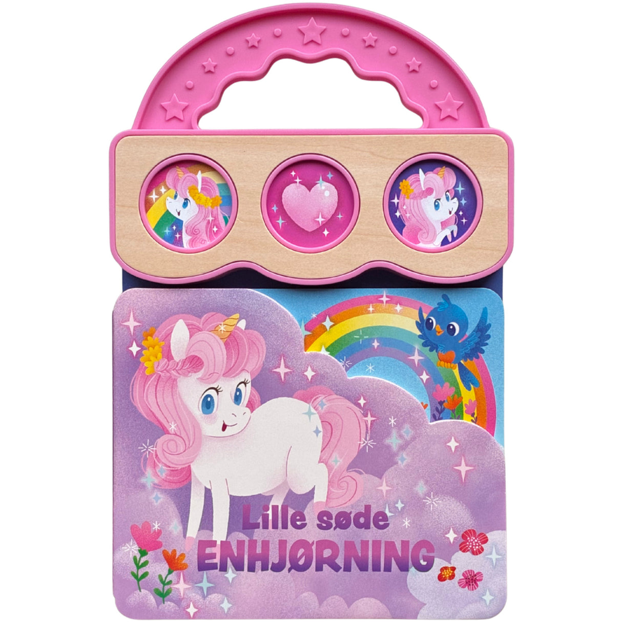 Forlaget Tukan Papbog With Håndtag: Lille Søde Enhjørning