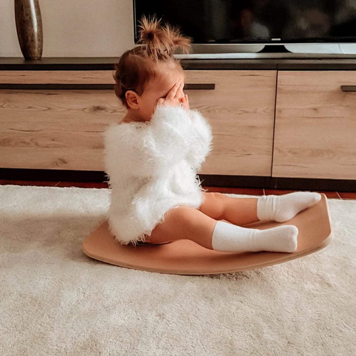 Curve Lab Grey Little Arc Small Balance Board Felt